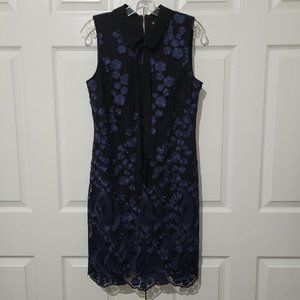 Karl Lagerfield Lined Floral Sleeveless Dress 6